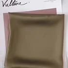 Silk Scarf And Scarves Simple But Elegant Smooth Long Neck Solid Color Women Silk Scarves From China