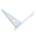 White Round Hole Cold Rolled Steel Powder Coated Split Air Conditioner Brackets AC Brackets
