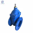 Din3202 F4 flange hs code ductile iron bonnet gate valve