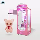 Pink date new gift game claw machine coin arcade toy prize scissor a big plush doll cut the rope vending machine