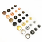 metal snap button for the clothes and bags brass material cap 1.5 CM plating metal colors hidden snap button