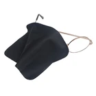 High quality logo printed square shape 100% polyester microfibre glasses cloth for lens