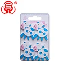 Cheap Pattern Painting Wooden Sewing Buttons Custom 2 Holes Fish Shaped Wooden Buttons for Sewing