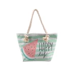 Fashion Custom Printed Souvenir Flamingo Design Shopping bag ladies casual shoulder bag Woman Canvas Beach Handbag
