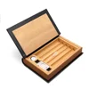 Genuine Leather Book Shaped Cigar Humidor Set Cigar Cutter/Humidifer/Hygrometer