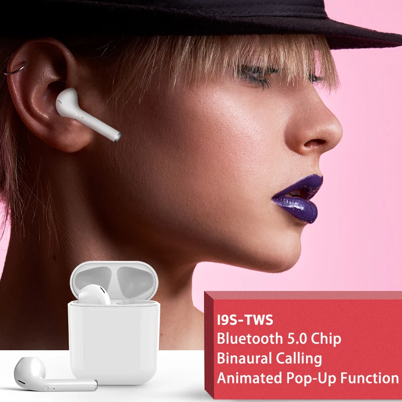 2019 classic mini audio tws i9s blootooth headphones wireless earphones for iphone - ANKUX.COM