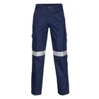 Work Safety Pants Hot Sale 100% Cotton 6 Pockets Construction Reflective Safety Cargo Work Pants