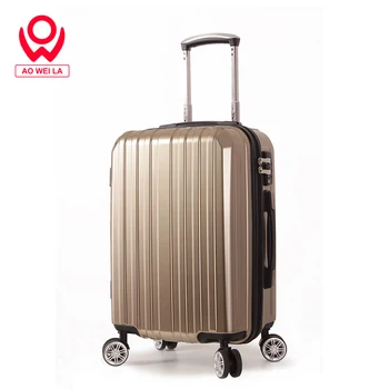 Aoweila Customized color multi size suitcase, ABS + PC hard shell luggage,Modern Design