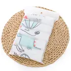 Wholesale five-piece children's cartoon gauze towel with hanging buckle