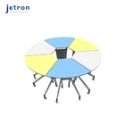 School School Desk China School Furniture Desk Manufacturers Smart Classroom Chargeable Collaboration Table