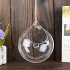 Cheap wholesale glass hanging terrarium glass vase for plants and decoration accessories