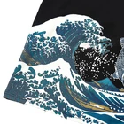 100% 2020 Europe Fashion Melanin T-Shirt Koi Print Short Shirts Men Fashion Cotton 100%