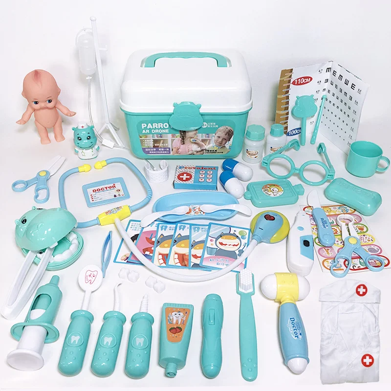 Educational Toys 48PCS Doctor Playing Toys kit Medical kit for girls boys age 3+