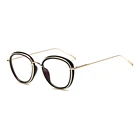DING CHENG Korea Retro Style Women Vintage Glasses Frame Metal Optical Frame