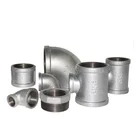 China malleable iron pipe plumbing fittings galvanized black thread cast iron hardware fittings elbow reducing bushing
