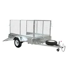 7x4 light duty fully welded single axle trailer