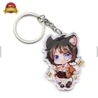 Hot Sale ISO Certificate OEM Accept 3D Full TPE custom acrylic keychain anime Supplier in China