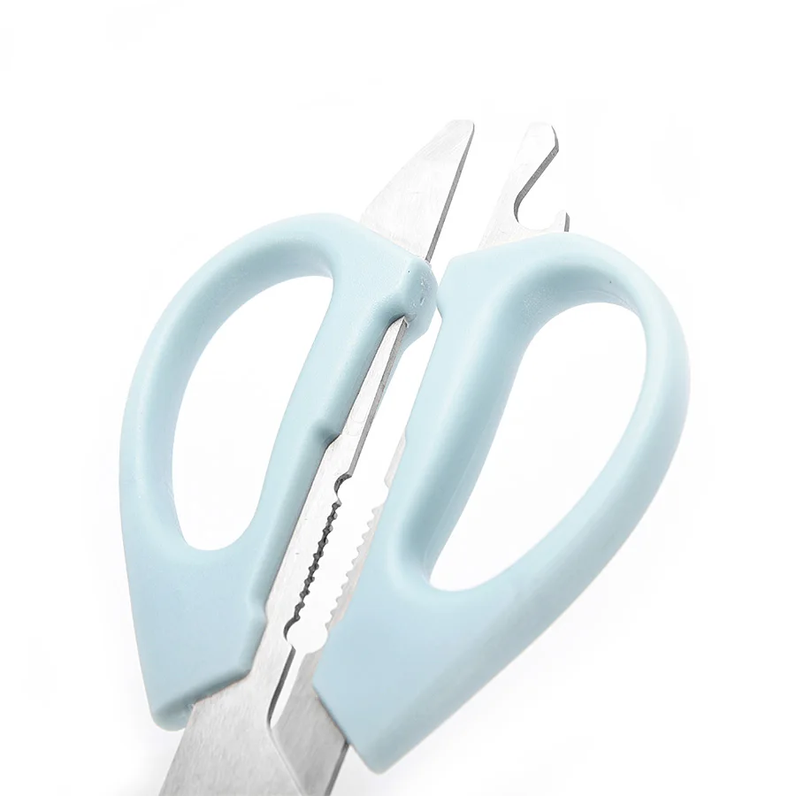 Custom Color Rubber TPR Handle High Quality 8INCH Stainless Steel Chicken Bone Kitchen Food Scissors