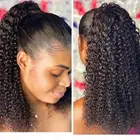 Hair Wig Curly Hair Wig Full Lace Remy Human Hair Wig 200% 250% Density Braiding Cheap Brazilian Kinky Curly Wig