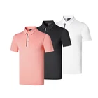 Custom Logo Men Outdoor Sports golf polo shirt men 100% polyestershort sleeve polo men dry fit t-shirt Newest Designer
