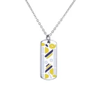 Men Pendant Factory Direct Customizable Steel Enamel Tags Men Color Printing Necklace Pendant