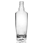 unique shape 500ml french square glass bottle for alcohol