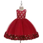 Eco-friendly Princess Dress Girl Teen Costume Round Neck Princess Dress Adults Kids Girl Princess Dress