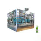 Bottle Machine 250ml~550ml Liquid Beer Glass Bottle Beer Rinse Filling Capping Machine Process Plant