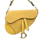 Fashion design saddle bag for woman retro Genuine Leather handbag Messenger bag