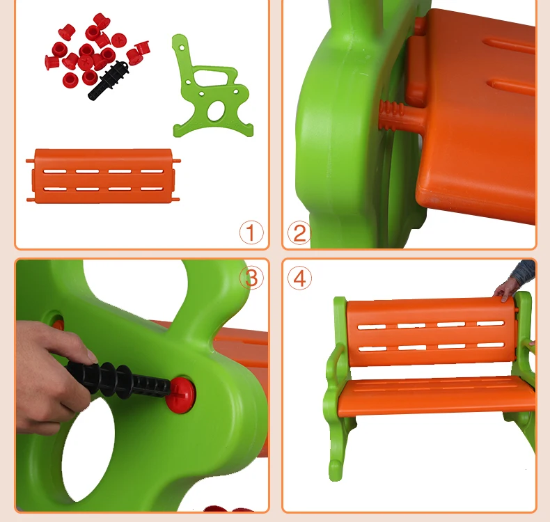 product baby furniture plastic modern park garden bench-8