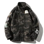 Factory Price Camo Winter Men Coaches Jacket Wholesale Order Camouflage Cotton Canvas Print Style