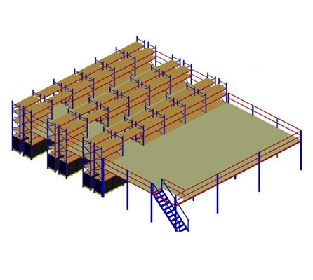 Lagerregal-Design Metallregal-Plattformsystem industrielle Hochleistungsstahlkonstruktion Zwischengeschoss Lagerregaldetails