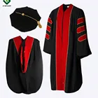 wholesale Doctoral Graduation Gown/PHD Gown/doctoral robe suit