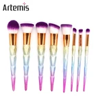 8pcs Purple Basic Makeup Brush Set Special Pagoda-shaped Handle with Purple Color Foundation Makeup Brush Set