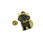 High Quality Custom Simple Men Soft Enamel Metal Letter B Lapel Badge Pin