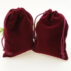 Graphic Customization Velvet Bag Customise Holiday Wedding Party Favors Drawstring Velvet Bags Pouches Bag For Jewelry
