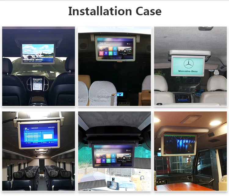 Roof Mounted Motorized Bus Truck Car Android Tv Monitor Full Auto