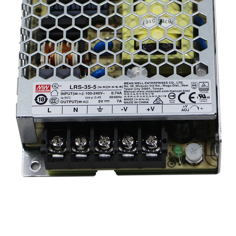 Meanwell Lrs-35-5 35w 7amp Smps 230v Ac To Dc 5v Power Supply For Led ...