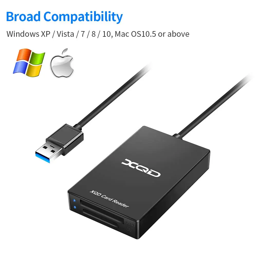 High Speed Multi Card Reader Mini Memory 2 In 1 Mini Super Speed USB 3.0 TF And SD XQD Card Reader