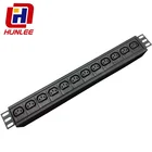 Horizontal 1.5U rackmount 12 way individually fused power distribution unit PDU