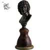 antique cheap price europe style resin bronze roman male female mannequin head bust statues sculpture for sale BSG-235