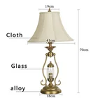 Table Lamp Glass European Classic Table Lamp Glass Gold Bedside Table Lamp For Sale