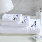 Hotel White Face towel with embroidered logo