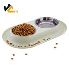 Plastic Pet Bowls Feeder Pet Dog Food Bowl Pet Bowls Stand