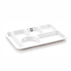 Yannge Factory Plastic Melamine 5 Compartment Dinner Plates