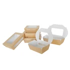 Paper takeaway lunch container kraft material paper box