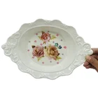 Factory Plate Factory Direct Sales Customized Plastic Fruit Plate Melamine Serving Tray