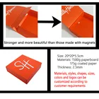 BK02B Manufacturer Custom Made Private Label Square Small Paper Cardboard Gift Package Box With Magnetic Closure Lid