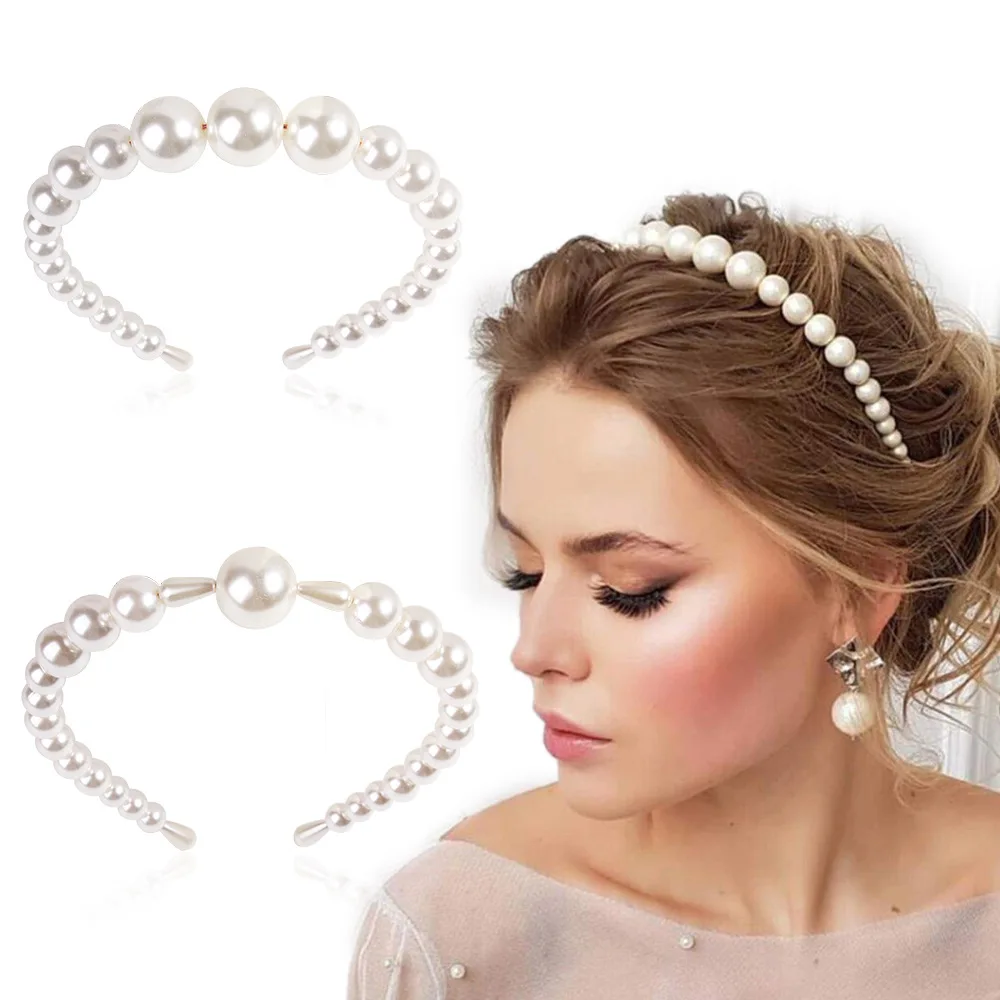 Women/'s Baroque Full Crystal Jeweled Hairband Rhinestone Bezel Hair Accessories