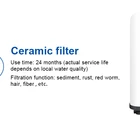 Water Filter Ceramic Element Water Purifier Replacement Filter Remove Odor And Color